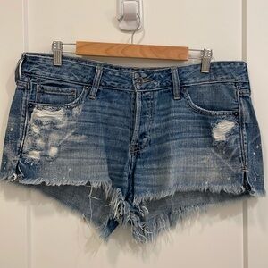 Abercrombie & Fitch distressed denim shorts